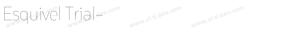 Esquivel Trial字体转换